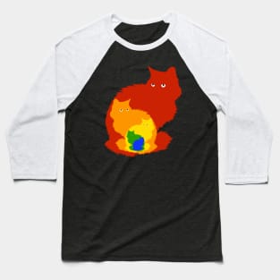 Rainbow cats Baseball T-Shirt